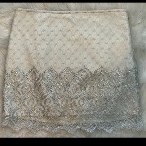 Free People Lace Mini Skirt